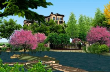 Sketchup景观模型|别墅景观,住宅景观,古典风格-BIM建筑网