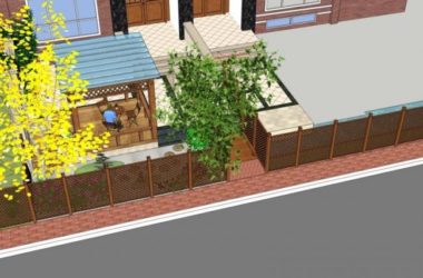 Sketchup景观模型|庭院景观,古典风格-BIM建筑网