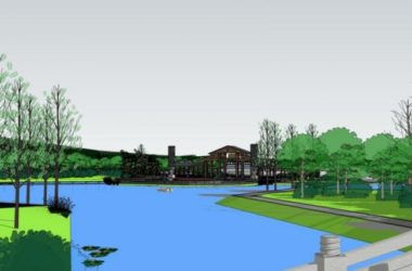 Sketchup景观模型|公园景观,滨水景观,中式风格-BIM建筑网