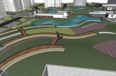 Sketchup景观模型|小区景观,住宅景观,现代中式风格-BIM建筑网