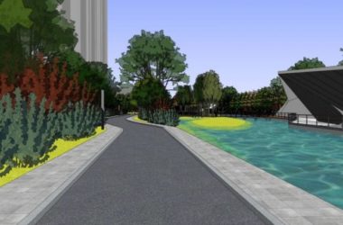 Sketchup景观模型|滨水景观,现代风格-BIM建筑网