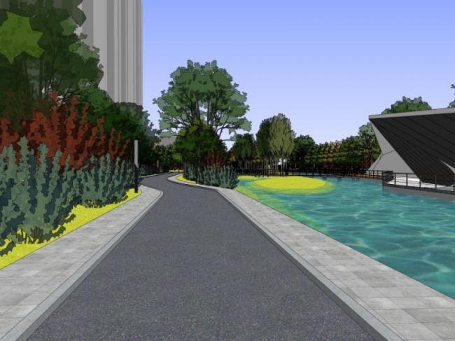Sketchup景观模型|滨水景观,现代风格 Sketchup景观模型|滨水景观,现代风格