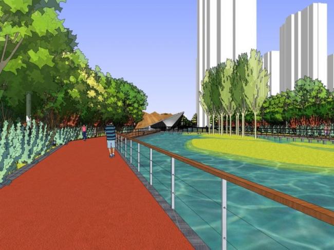 Sketchup景观模型|滨水景观,现代风格 Sketchup景观模型|滨水景观,现代风格