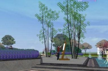 Sketchup景观模型|公园景观,现代风格-BIM建筑网