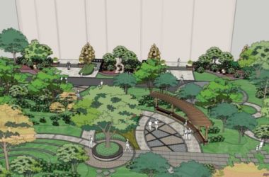Sketchup景观模型|小区景观,住宅景观,现代风格-BIM建筑网