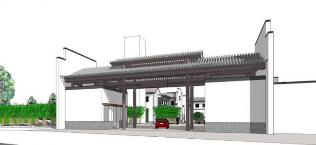 Sketchup商业模型|多层会所,现代中式风格 Sketchup商业模型|多层会所,现代中式风格