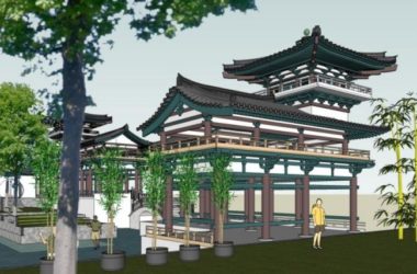 Sketchup景观模型|公园景观,园林景观,中式风格,中式园林-BIM建筑网