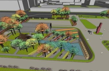 Sketchup景观模型|下沉广场景观,现代风格-BIM建筑网