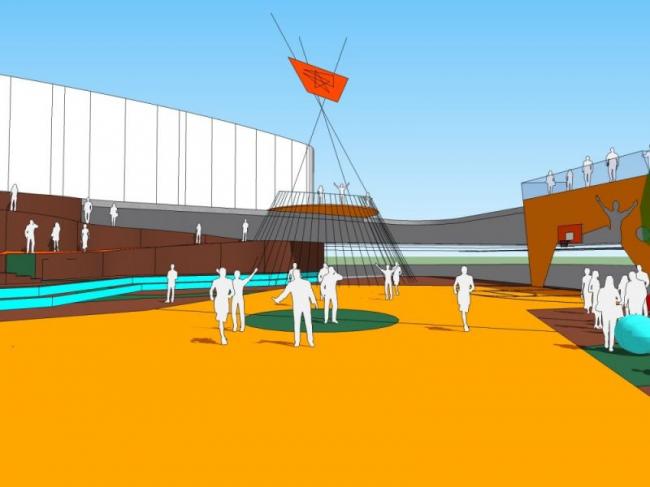 Sketchup景观模型|广场景观,现代风格 Sketchup景观模型|广场景观,现代风格