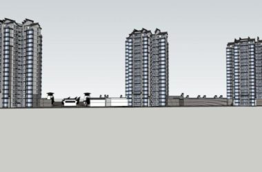 Sketchup住宅模型|高层住宅,现代中式风格-BIM建筑网