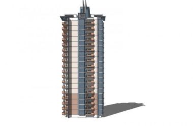 Sketchup住宅模型|高层住宅,现代风格-BIM建筑网