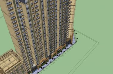 Sketchup住宅模型|高层住宅,现代风格-BIM建筑网