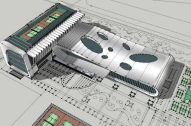 Sketchup体育馆模型|多层体育馆,现代风格-BIM建筑网