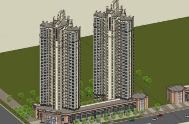 Sketchup住宅模型|超高层住宅,现代风格-BIM建筑网