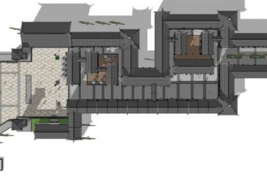 Sketchup商业模型|多层商业街,现代中式风格-BIM建筑网