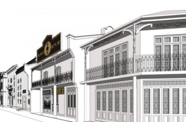 Sketchup商业模型|多层商业街,现代中式风格-BIM建筑网