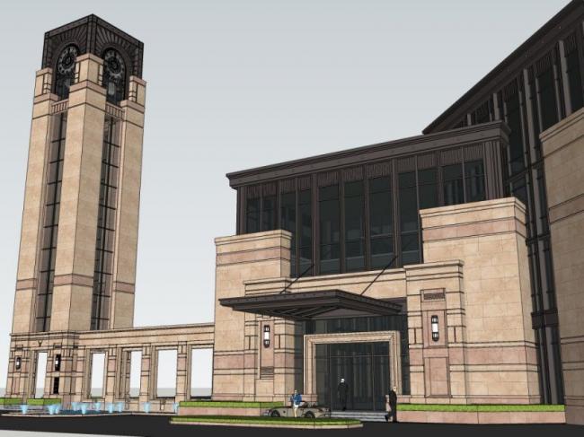 Sketchup商业模型|多层会所,现代风格 Sketchup商业模型|多层会所,现代风格