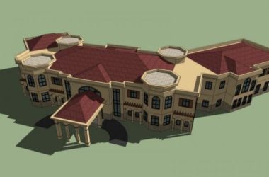 Sketchup商业模型|低层会所,古典风格-BIM建筑网