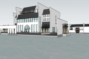 Sketchup商业模型|多层会所,现代中式风格-BIM建筑网