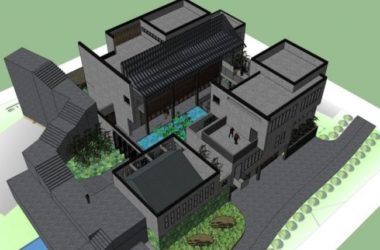 Sketchup住宅模型|多层会所,现代风格-BIM建筑网