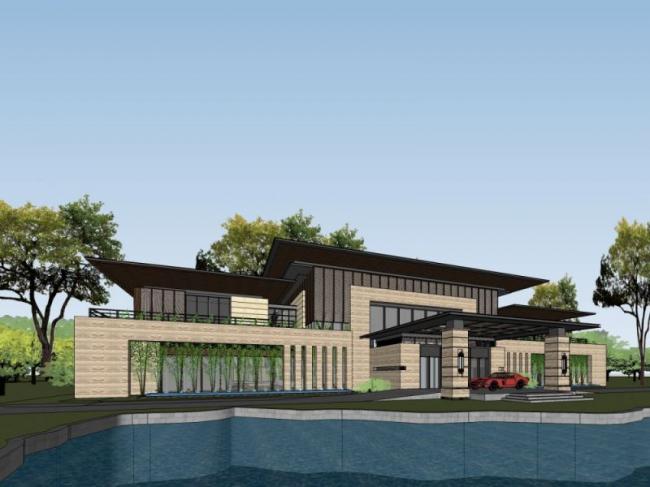 Sketchup商业模型|多层宾馆,现代风格 Sketchup商业模型|多层宾馆,现代风格