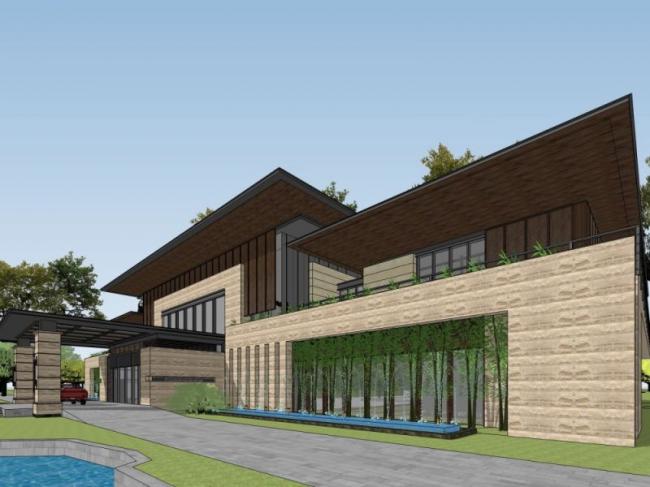 Sketchup商业模型|多层宾馆,现代风格 Sketchup商业模型|多层宾馆,现代风格