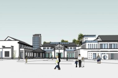 Sketchup商业模型|低层会所,现代中式风格-BIM建筑网