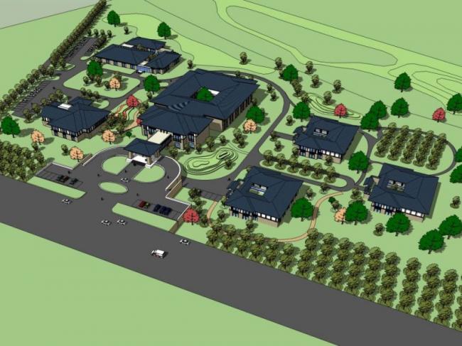 Sketchup商业模型|低层会所,现代中式风格 Sketchup商业模型|低层会所,现代中式风格