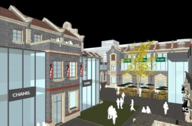 Sketchup商业模型|多层商业街,现代风格-BIM建筑网