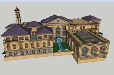 Sketchup商业模型|多层会所,欧式古典风格-BIM建筑网
