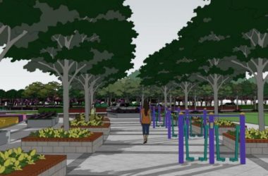 Sketchup景观模型|道路景观,街头公园景观,现代风格-BIM建筑网