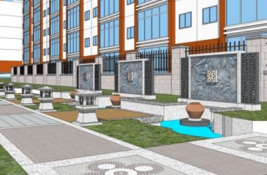 Sketchup景观模型|小区景观,住宅景观,现代中式风格-BIM建筑网
