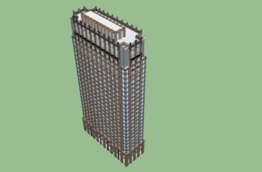 Sketchup酒店模型|高层酒店,现代风格-BIM建筑网