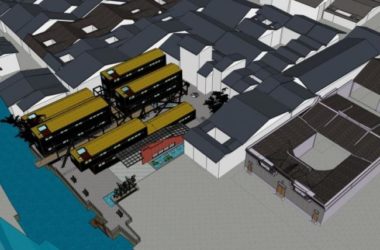 Sketchup住宅模型|多层青年旅社,现代中式风格-BIM建筑网