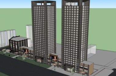 Sketchup酒店模型|高层酒店,现代风格-BIM建筑网