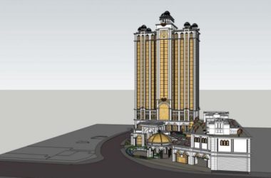Sketchup酒店模型|高层酒店,古典风格-BIM建筑网