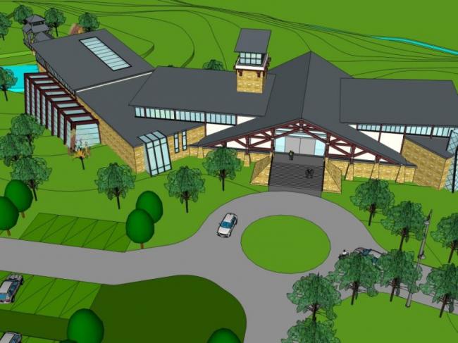 Sketchup商业模型|低层会所,现代风格 Sketchup商业模型|低层会所,现代风格