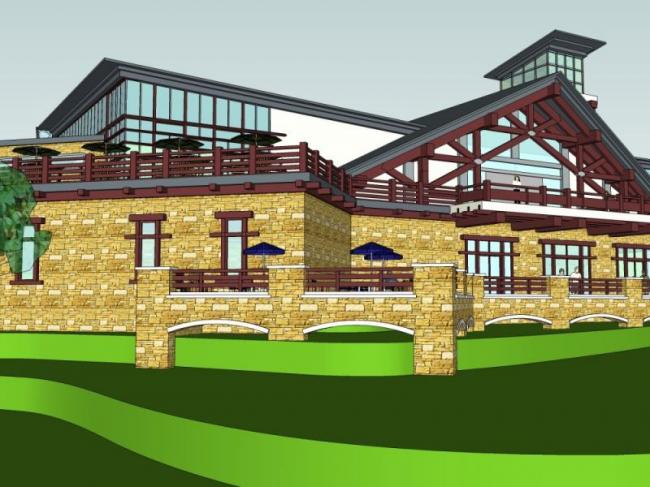 Sketchup商业模型|低层会所,现代风格 Sketchup商业模型|低层会所,现代风格