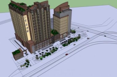 Sketchup住宅模型|高层公寓,居住建筑,古典风格-BIM建筑网