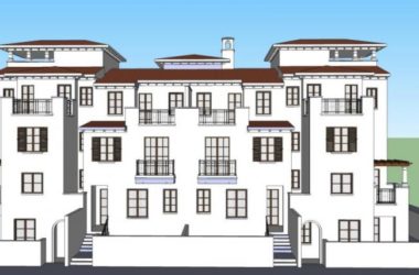 Sketchup住宅模型|联排住宅,欧式古典风格-BIM建筑网