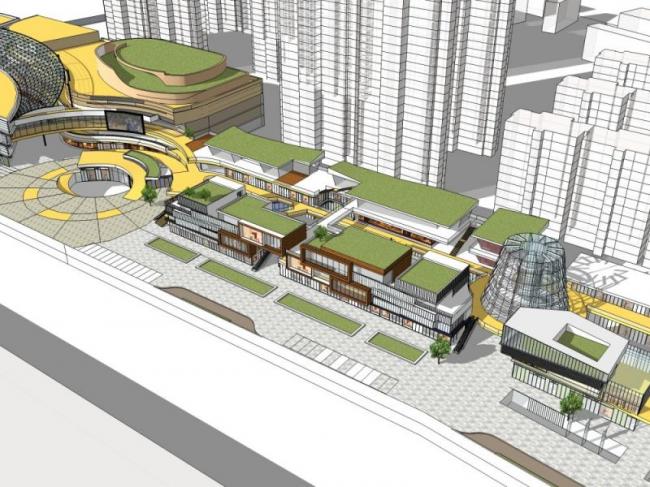 Sketchup商业模型|多层购物中心,现代风格 Sketchup商业模型|多层购物中心,现代风格