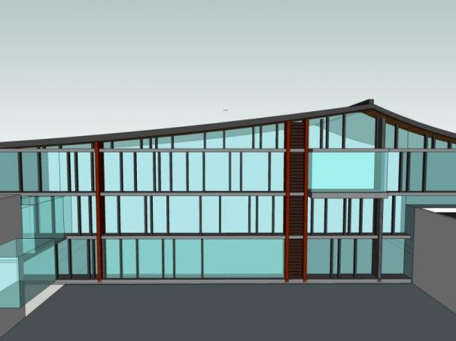 Sketchup商业模型|低层会所,现代中式风格 Sketchup商业模型|低层会所,现代中式风格