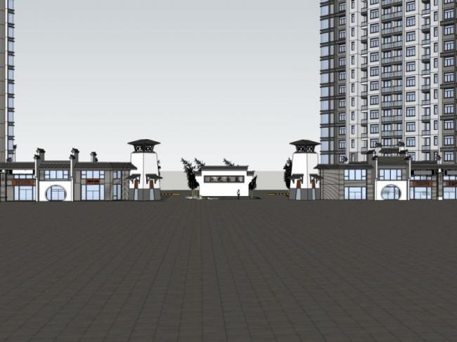 Sketchup小品模型|大门,中式风格,小品 Sketchup小品模型|大门,中式风格,小品