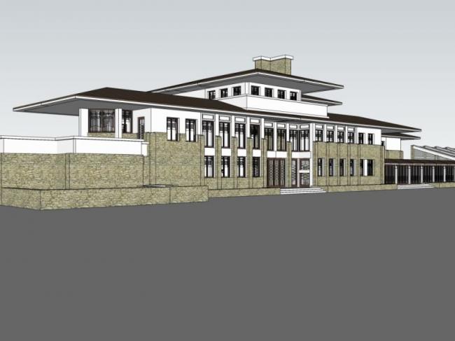 Sketchup商业模型|多层会所,现代风格 Sketchup商业模型|多层会所,现代风格