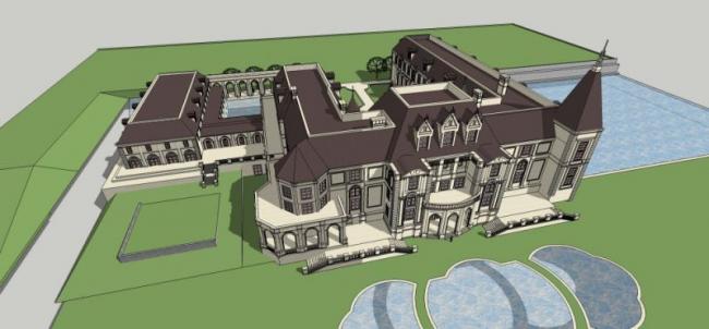 Sketchup商业模型|多层会所,欧式古典风格 Sketchup商业模型|多层会所,欧式古典风格