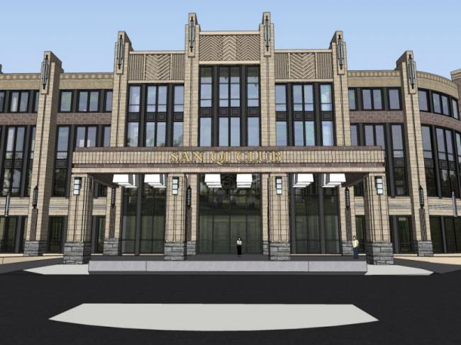 Sketchup商业模型|多层会所,欧式古典风格 Sketchup商业模型|多层会所,欧式古典风格