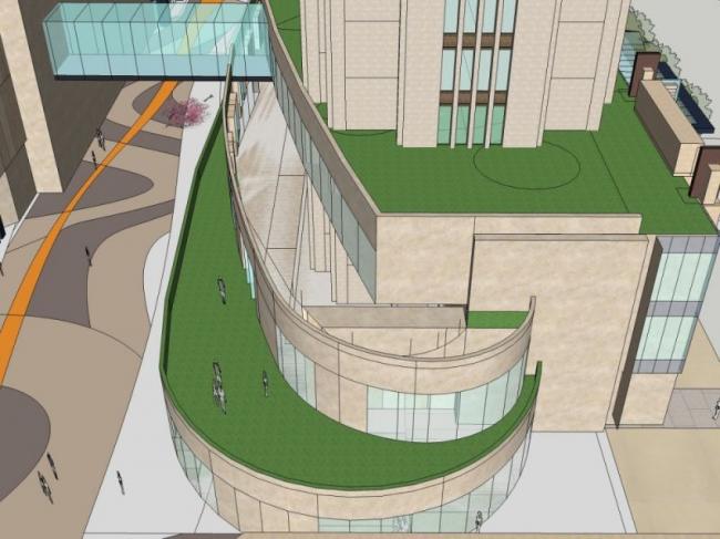 Sketchup商业模型|多层商业街,现代风格 Sketchup商业模型|多层商业街,现代风格