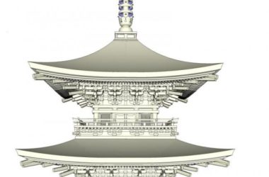 Sketchup古建筑模型|多层塔建筑,古建筑,中式风格-BIM建筑网