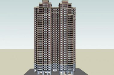 Sketchup住宅模型|超高层住宅,居住建筑,古典风格-BIM建筑网