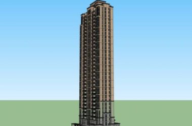 Sketchup住宅模型|超高层住宅,居住建筑,古典风格-BIM建筑网
